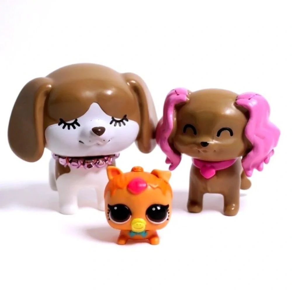 Barbie Chelsea Pets Dog Puppy Honey & L.O.L. Surprise Orange Cat Pet Lot Retired